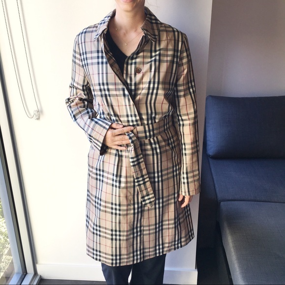vintage check coat